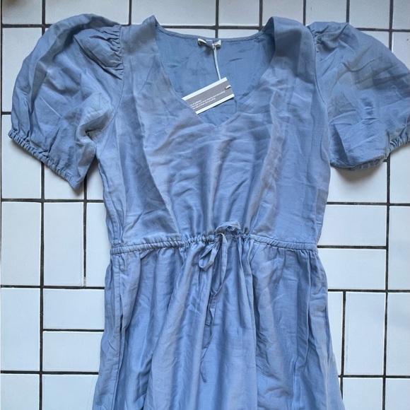 SKIN Worldwide Raina Fairytale Fit & Flare Dress Blue Pearl Cotton & Silk Size S - Picture 7 of 16